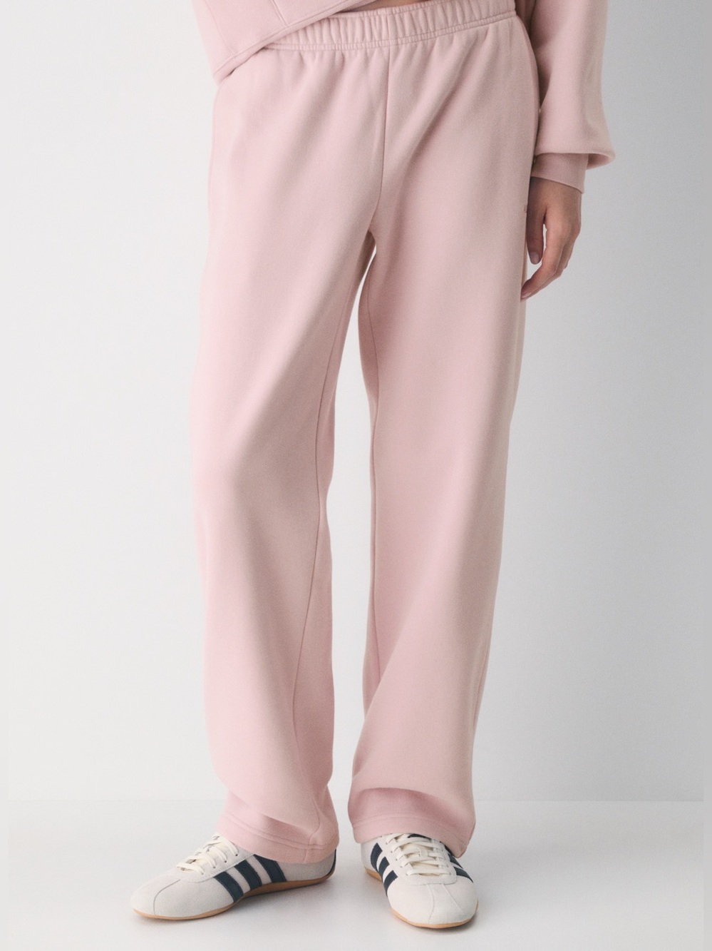 Dusty pink Cozy Sweatfleece Mega Straight Sweatpant